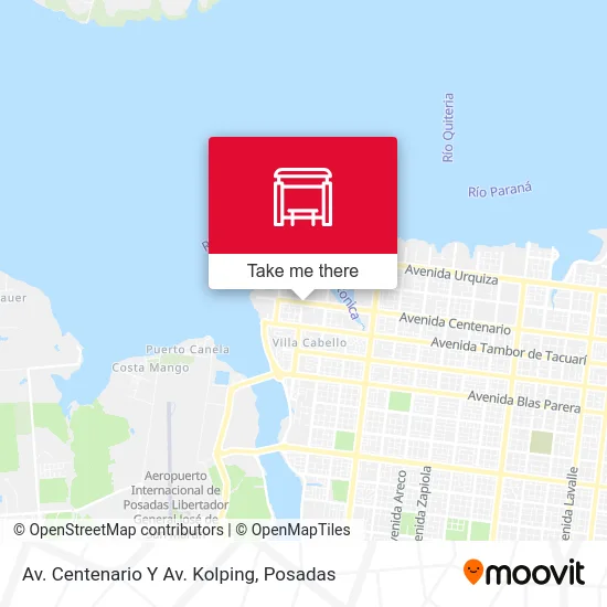 Av. Centenario Y Av. Kolping map