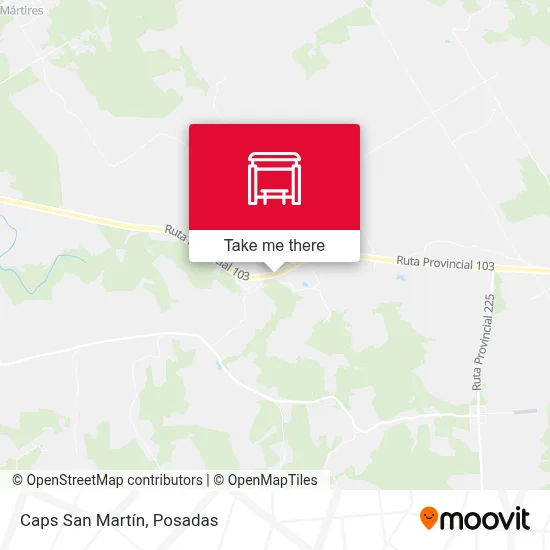 Caps San Martín map