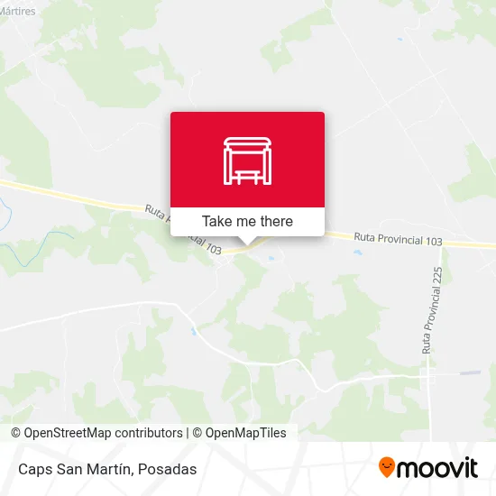 Caps San Martín map
