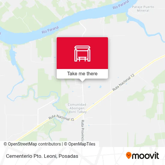 Cementerio Pto. Leoni map