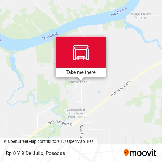 Rp 8 Y 9 De Julio map