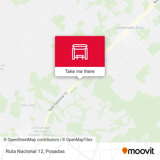 Ruta Nacional 12 map