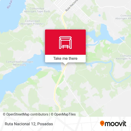 Ruta Nacional 12 map