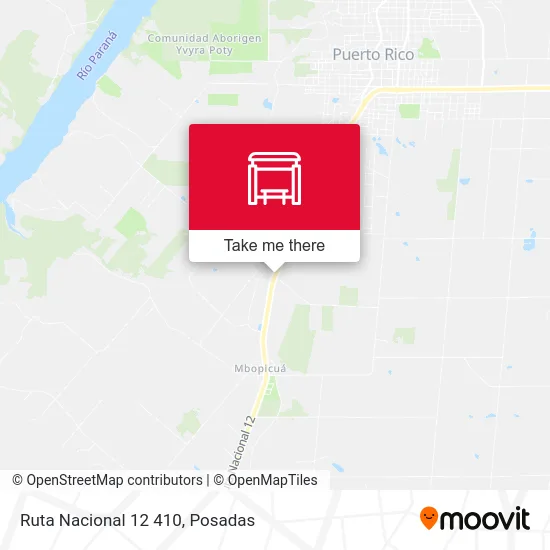 Ruta Nacional 12 410 map