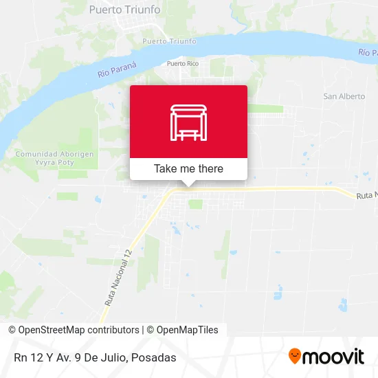 Rn 12 Y Av. 9 De Julio map