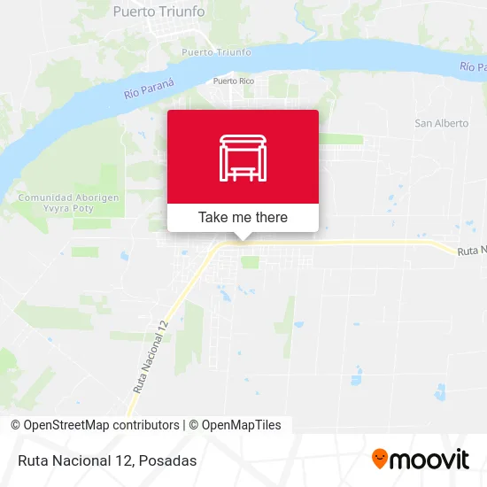 Ruta Nacional 12 map