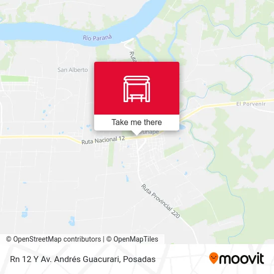Rn 12 Y Av. Andrés Guacurari map