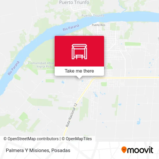 Palmera Y Misiones map