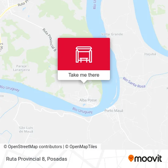 Mapa de Ruta Provincial 8