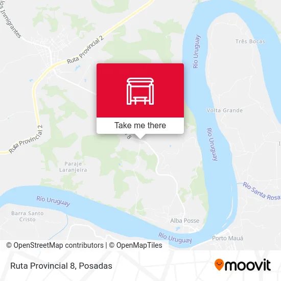 Mapa de Ruta Provincial 8