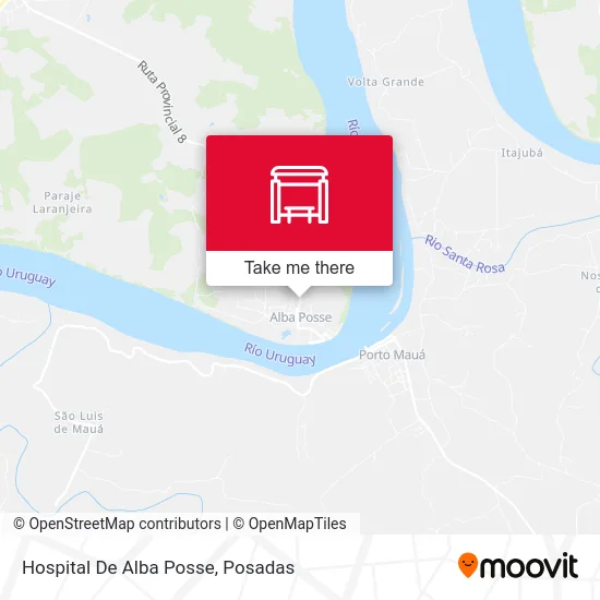 Hospital De Alba Posse map