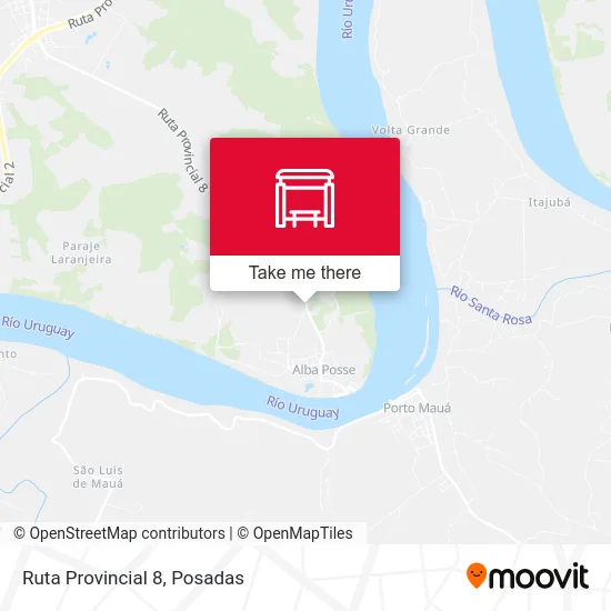 Mapa de Ruta Provincial 8