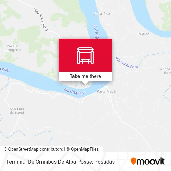 Terminal De Ómnibus De Alba Posse map
