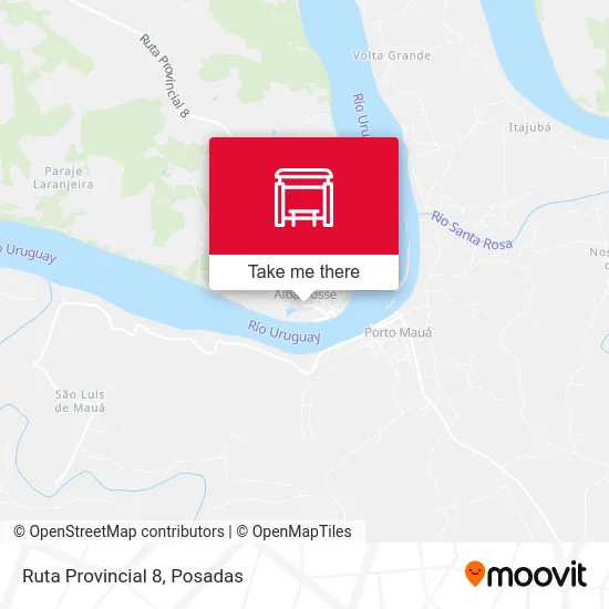 Mapa de Ruta Provincial 8