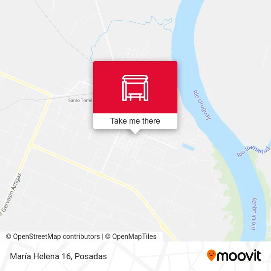 María Helena 16 map