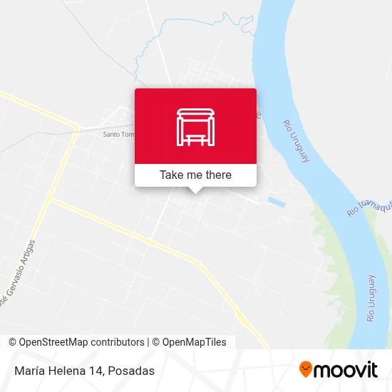 María Helena 14 map