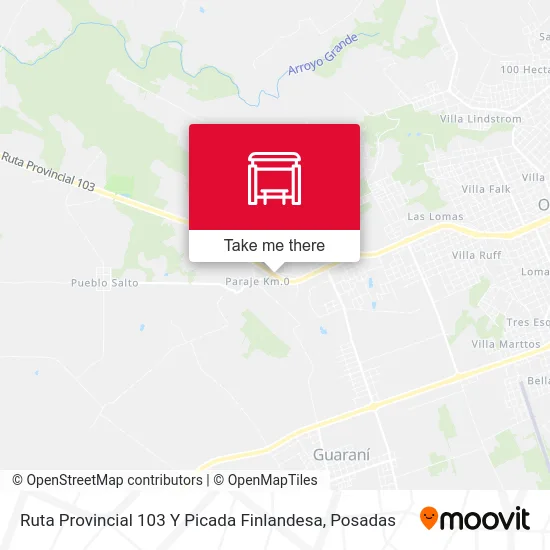 Ruta Provincial 103 Y Picada Finlandesa map