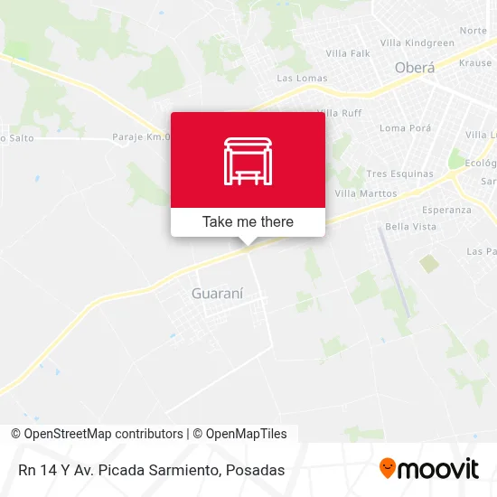 Rn 14 Y Av. Picada Sarmiento map