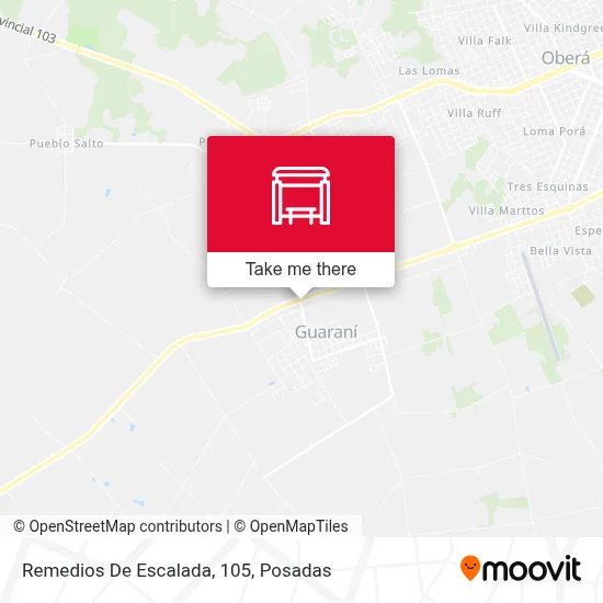 Remedios De Escalada, 105 map