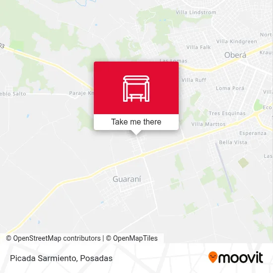 Picada Sarmiento map