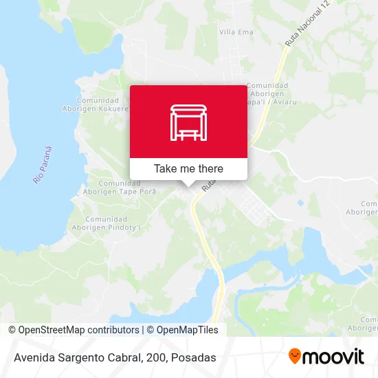 Avenida Sargento Cabral, 200 map