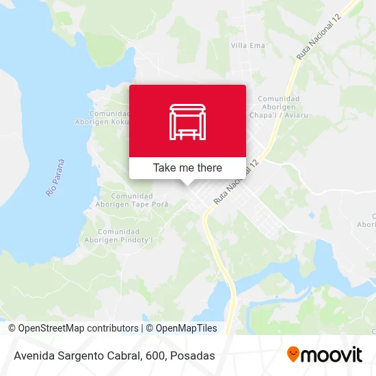 Avenida Sargento Cabral, 600 map