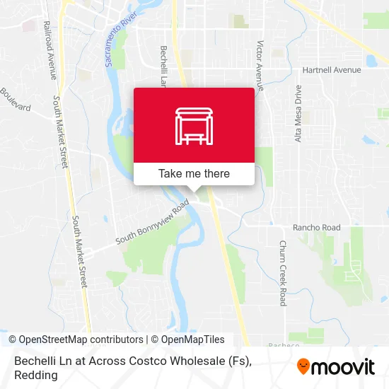 Mapa de Bechelli Ln at Across Costco Wholesale (Fs)