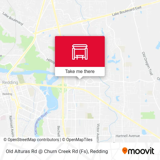 Mapa de Old Alturas Rd @ Churn Creek Rd (Fs)