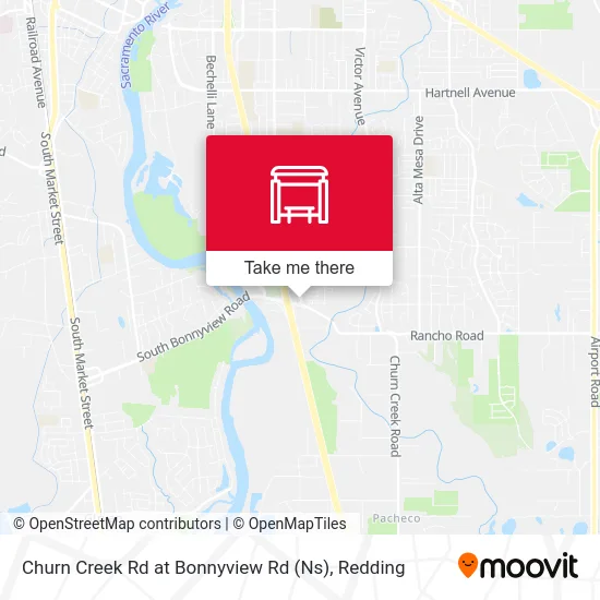 Mapa de Churn Creek Rd at Bonnyview Rd (Ns)