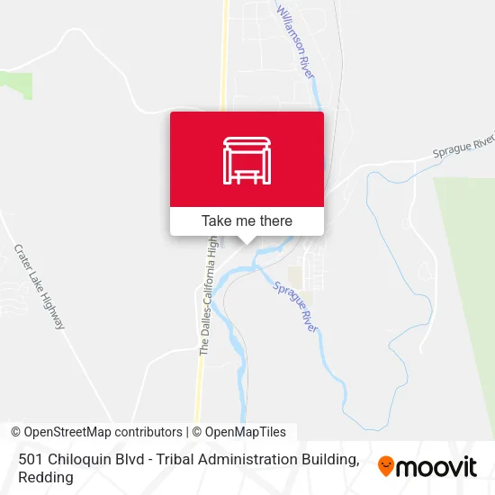 Mapa de 501 Chiloquin Blvd - Tribal Administration Building