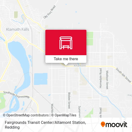 Mapa de Fairgrounds Transit Center / Altamont Station