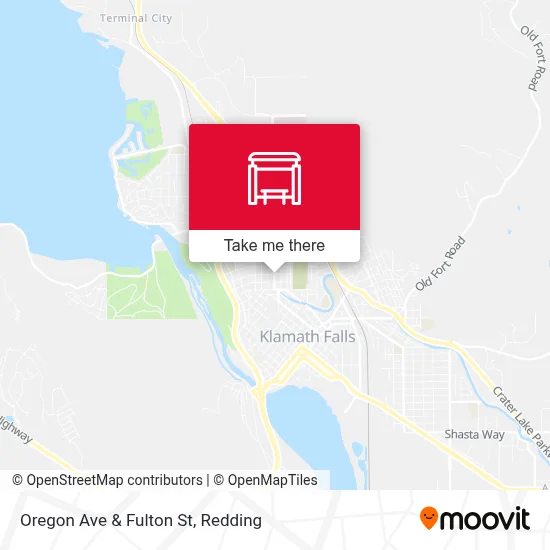 Oregon Ave & Fulton St map