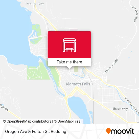 Oregon Ave & Fulton St map