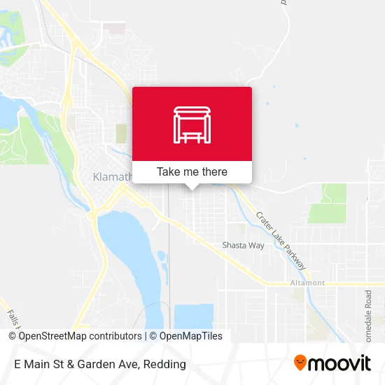Mapa de E Main St & Garden Ave