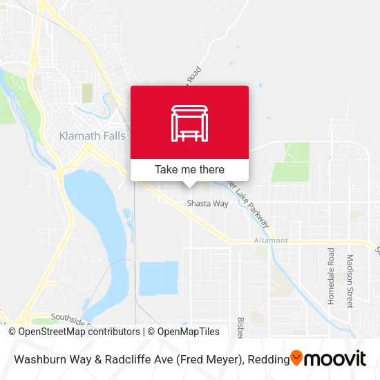 Mapa de Washburn Way & Radcliffe Ave (Fred Meyer)