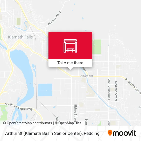Mapa de Arthur St (Klamath Basin Senior Center)