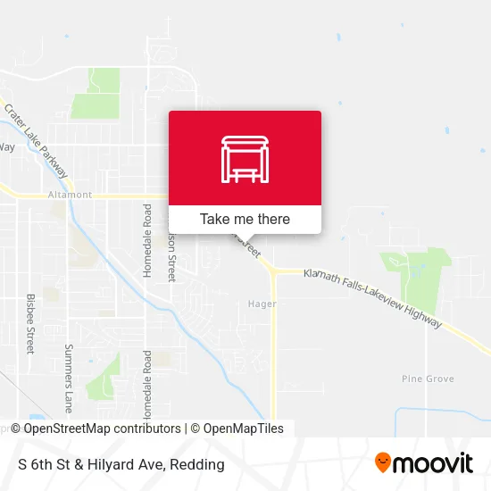 Mapa de S 6th St & Hilyard Ave