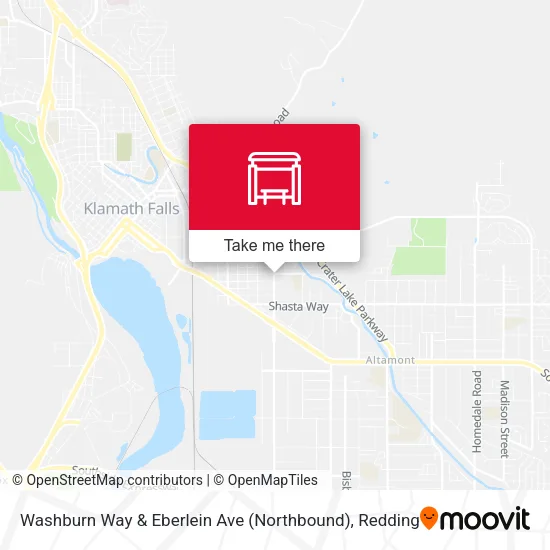 Mapa de Washburn Way & Eberlein Ave (Northbound)