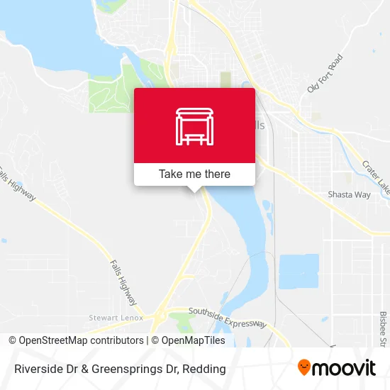 Riverside Dr & Greensprings Dr map