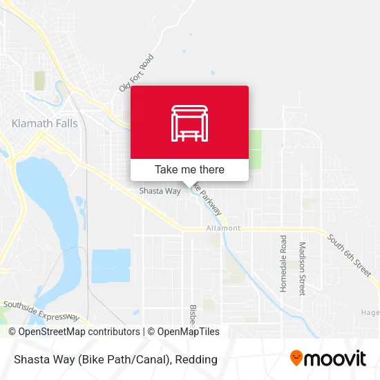 Mapa de Shasta Way (Bike Path/Canal)