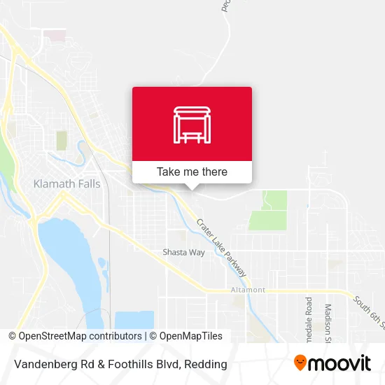 Mapa de Vandenberg Rd & Foothills Blvd