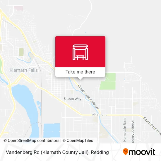Mapa de Vandenberg Rd (Klamath County Jail)