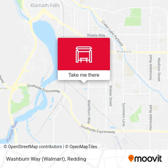Mapa de Washburn Way (Walmart)