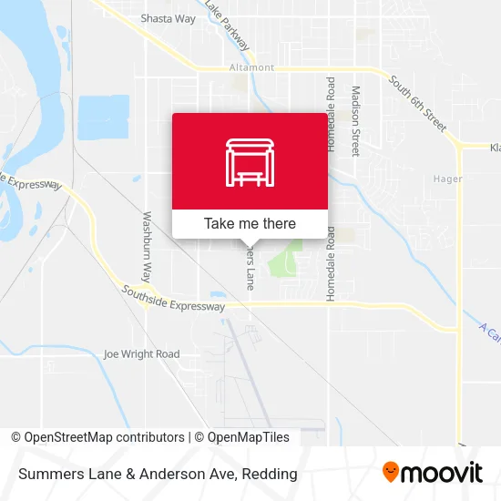 Mapa de Summers Lane & Anderson Ave