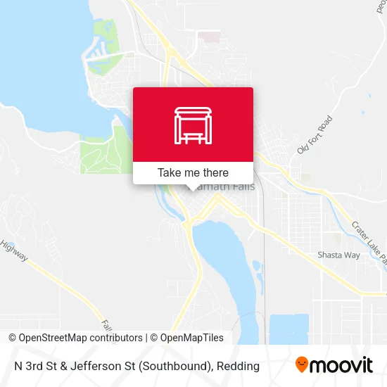 Mapa de N 3rd St & Jefferson St (Southbound)