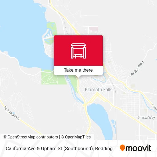 Mapa de California Ave & Upham St (Southbound)