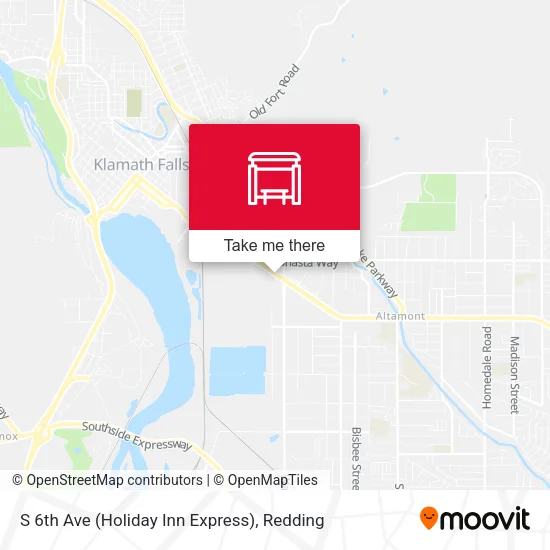 Mapa de S 6th Ave (Holiday Inn Express)