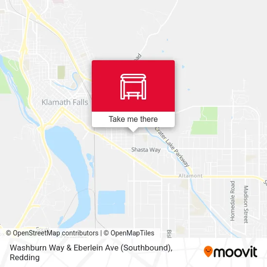 Mapa de Washburn Way & Eberlein Ave (Southbound)