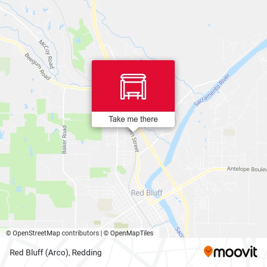 Red Bluff (Arco) map