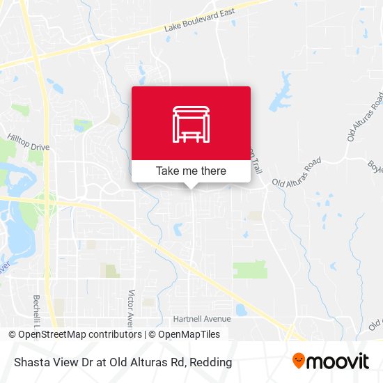 Shasta View Dr at Old Alturas Rd map